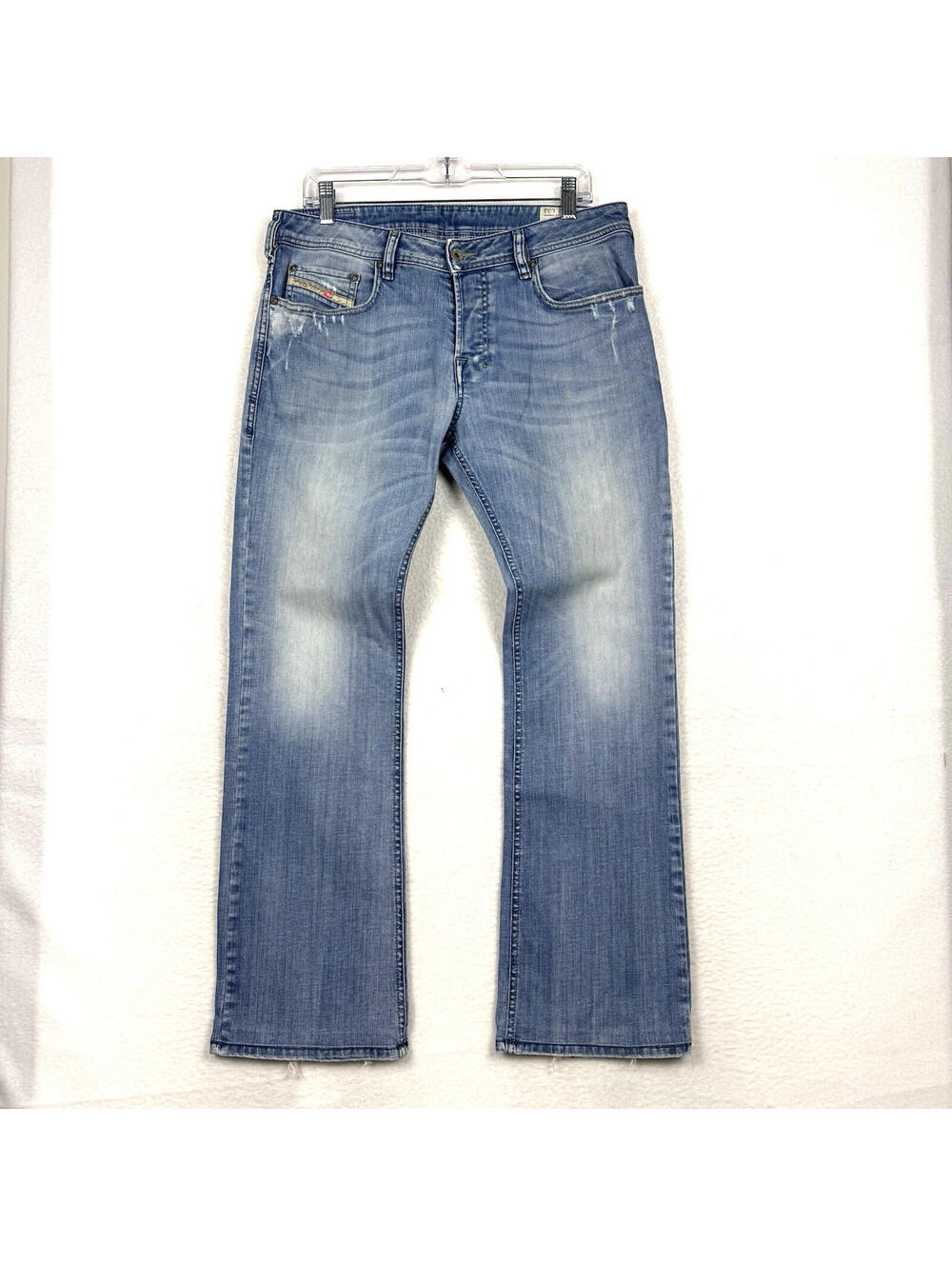 Diesel Zatiny Mens 32x32 Regular Boot Cut Button Fly Jeans Wash 008W7 Stretch
